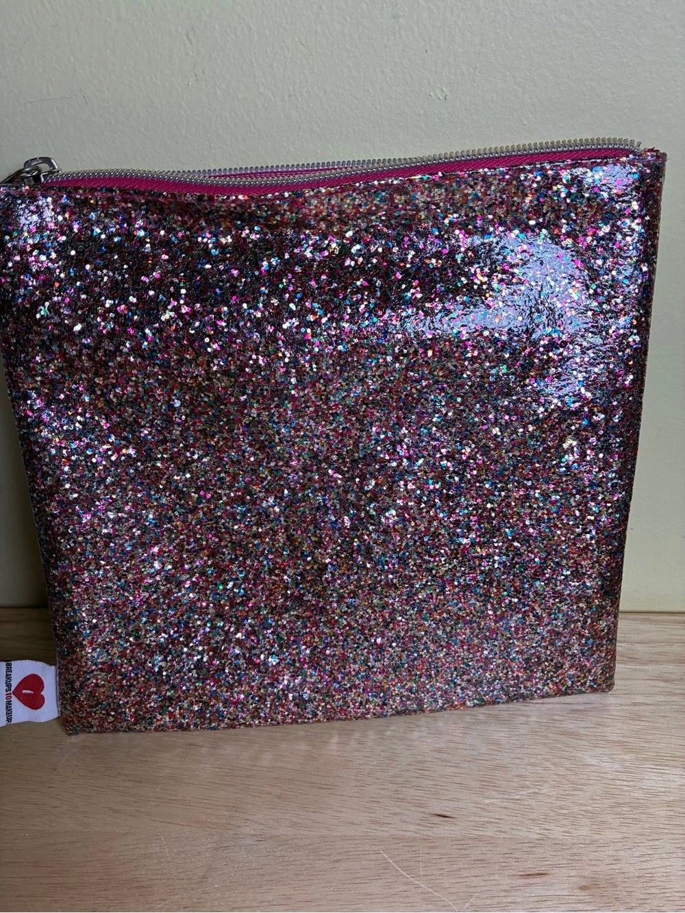Sephora Collection x Breakups To Makeup Glitter Cosmetic Bag Sparkle Clutch 2016